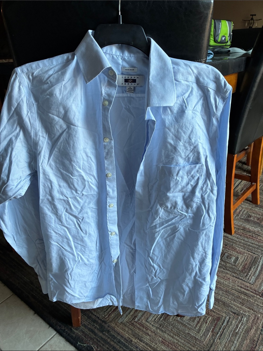 Joseph Light Blue Men's Dress Shirt - Button Front sz 16.  MA